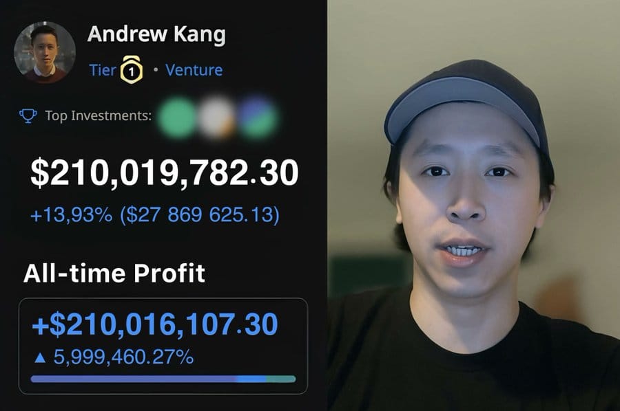 他如何將 5,000 美元變成 2.08 億?解析加密交易天才 Andrew Kang 的投資布局與市場觀點